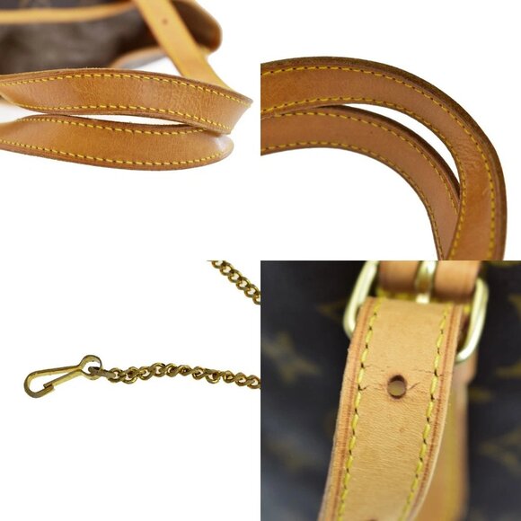 LOUIS VUITTON BUCKET GM Shoulder Tote Bag Monogram Leather Brown M42236 32AA060 - Picture 8 of 16